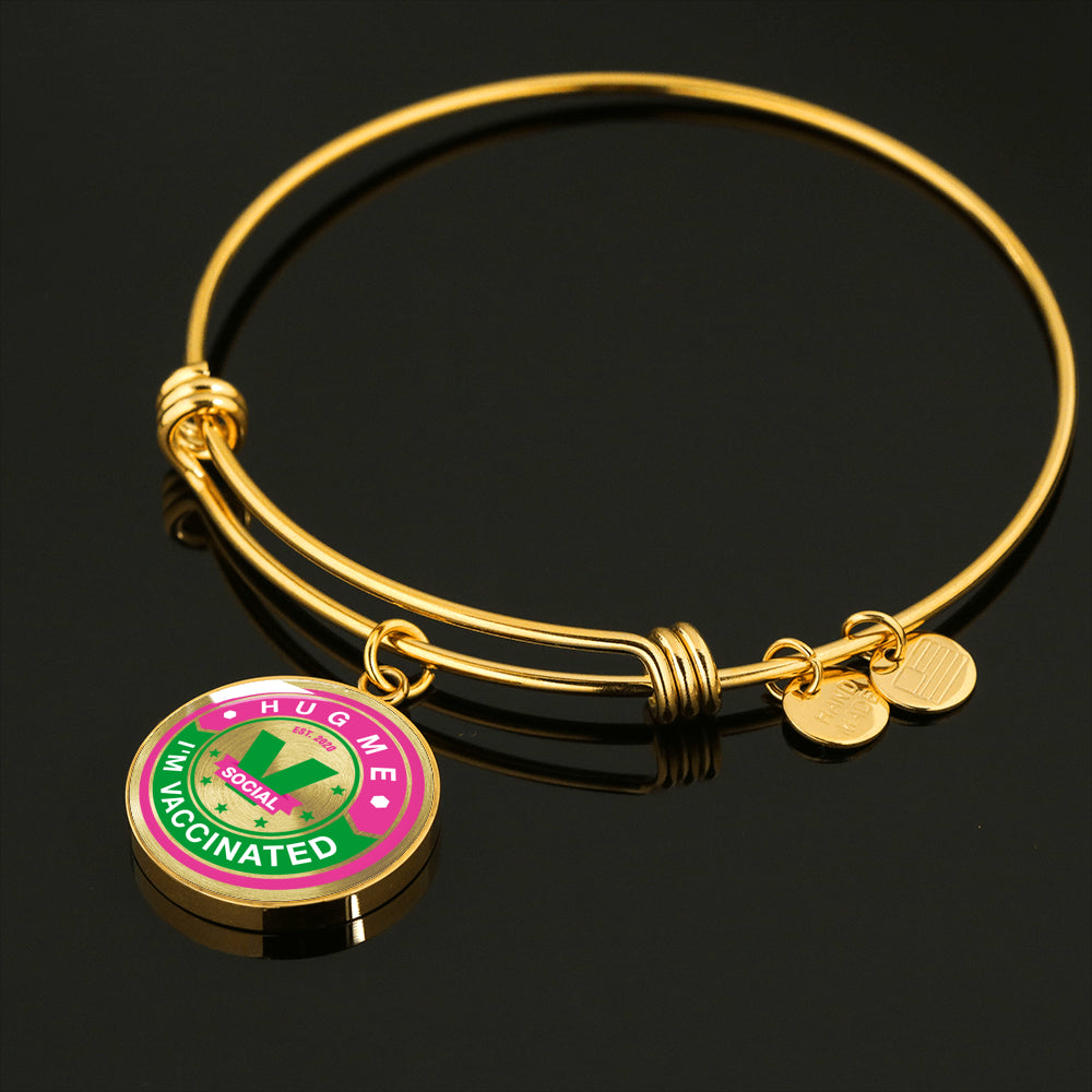 Hug me , I "m Vaccinated bracelet. Socialize responsible. - World Salsa Championships