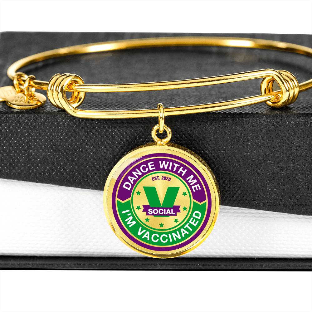 Dance with me , I "m Vaccinated bracelet. Socialize responsible. - World Salsa Championships