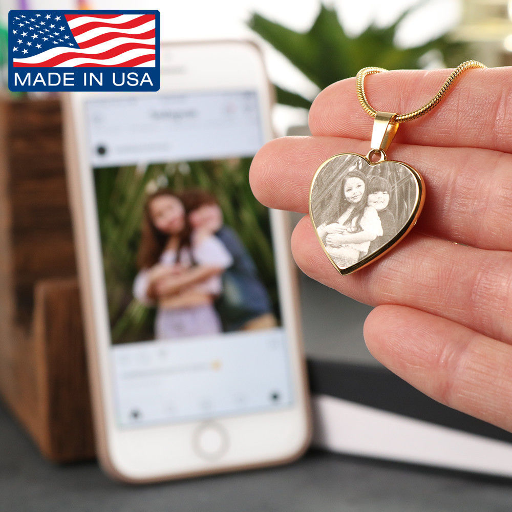 Personalized Heart Shaped Photo Charm. Madein the USA by working moms. - World Salsa Championships