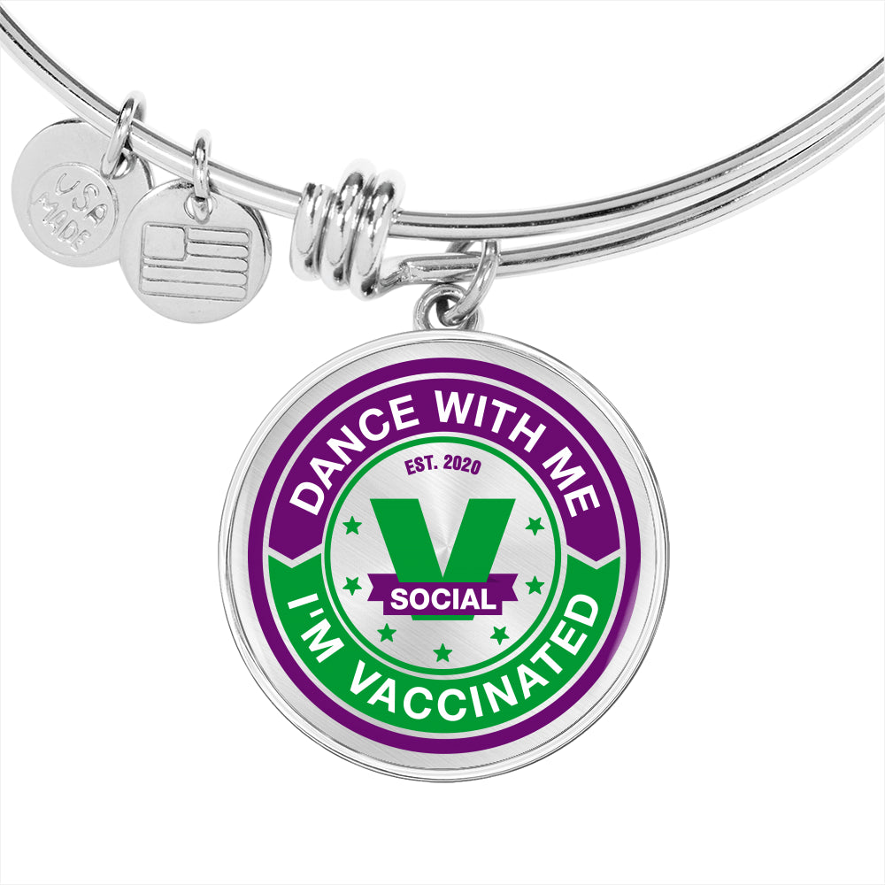 Dance with me , I "m Vaccinated bracelet. Socialize responsible. - World Salsa Championships