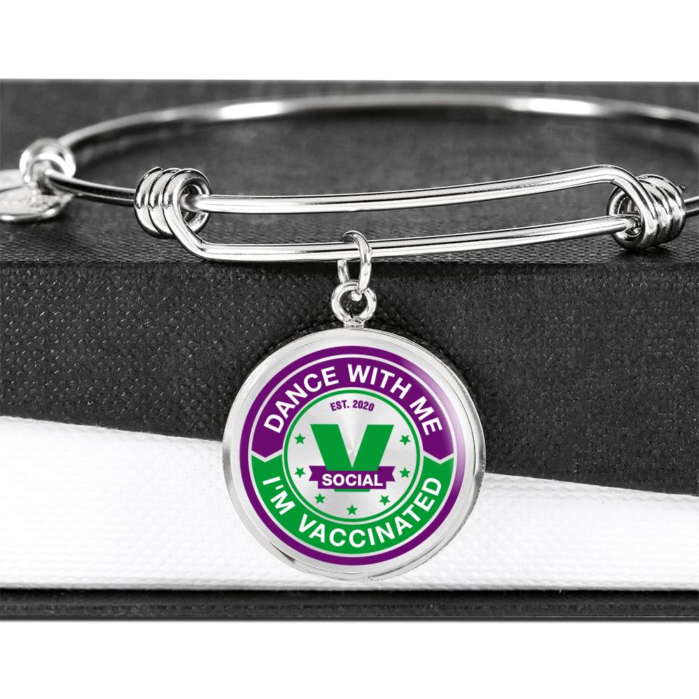 Dance with me , I "m Vaccinated bracelet. Socialize responsible. - World Salsa Championships