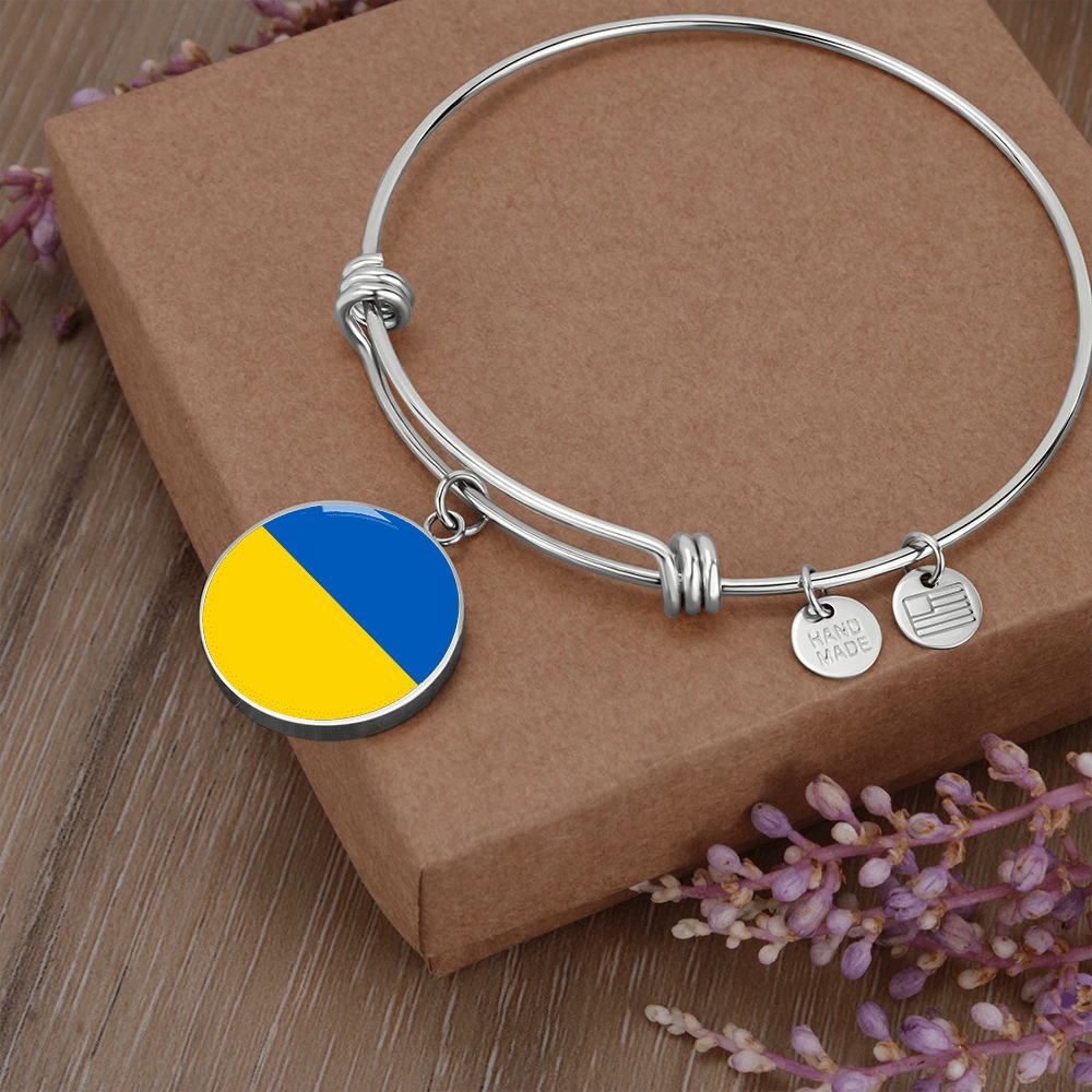 Stand for Ukraine hand-made bracelet