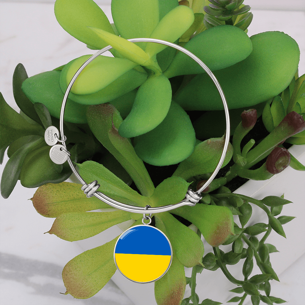 Stand for Ukraine hand-made bracelet
