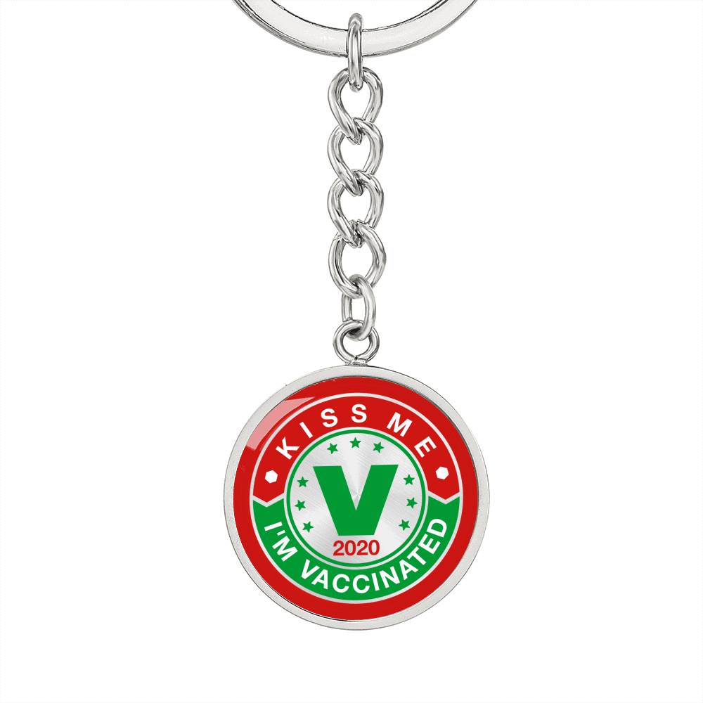 Kiss me , I'm Vaccinated key chain - World Salsa Championships