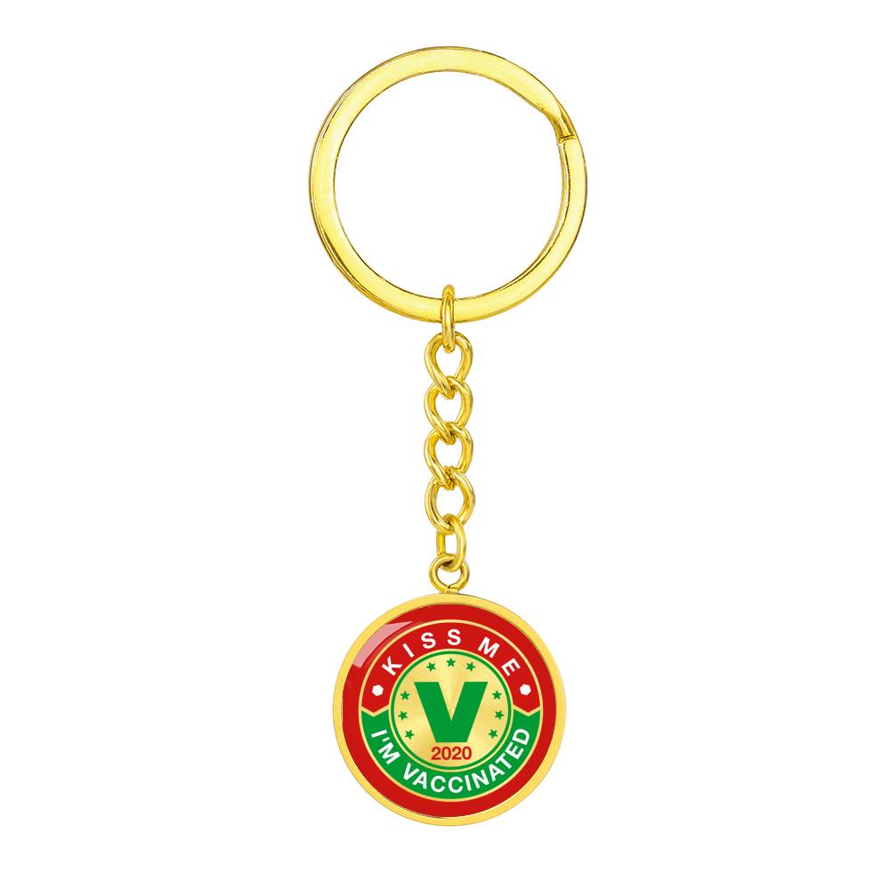 Kiss me , I'm Vaccinated key chain - World Salsa Championships