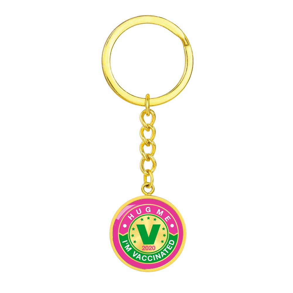 Hug Me . I'm Vaccinated key chain - World Salsa Championships