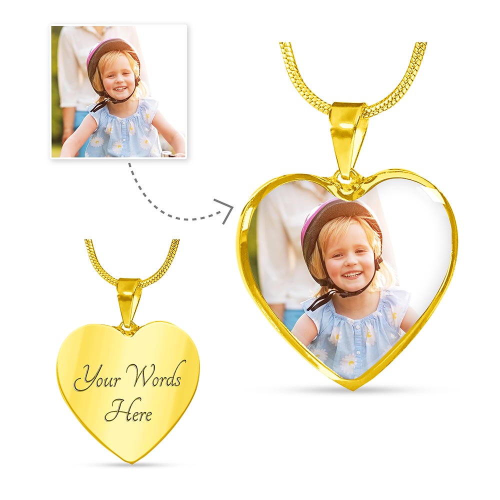 Personalized Heart Shaped Charm. Just upload your photo and we create it for you! - World Salsa Championships