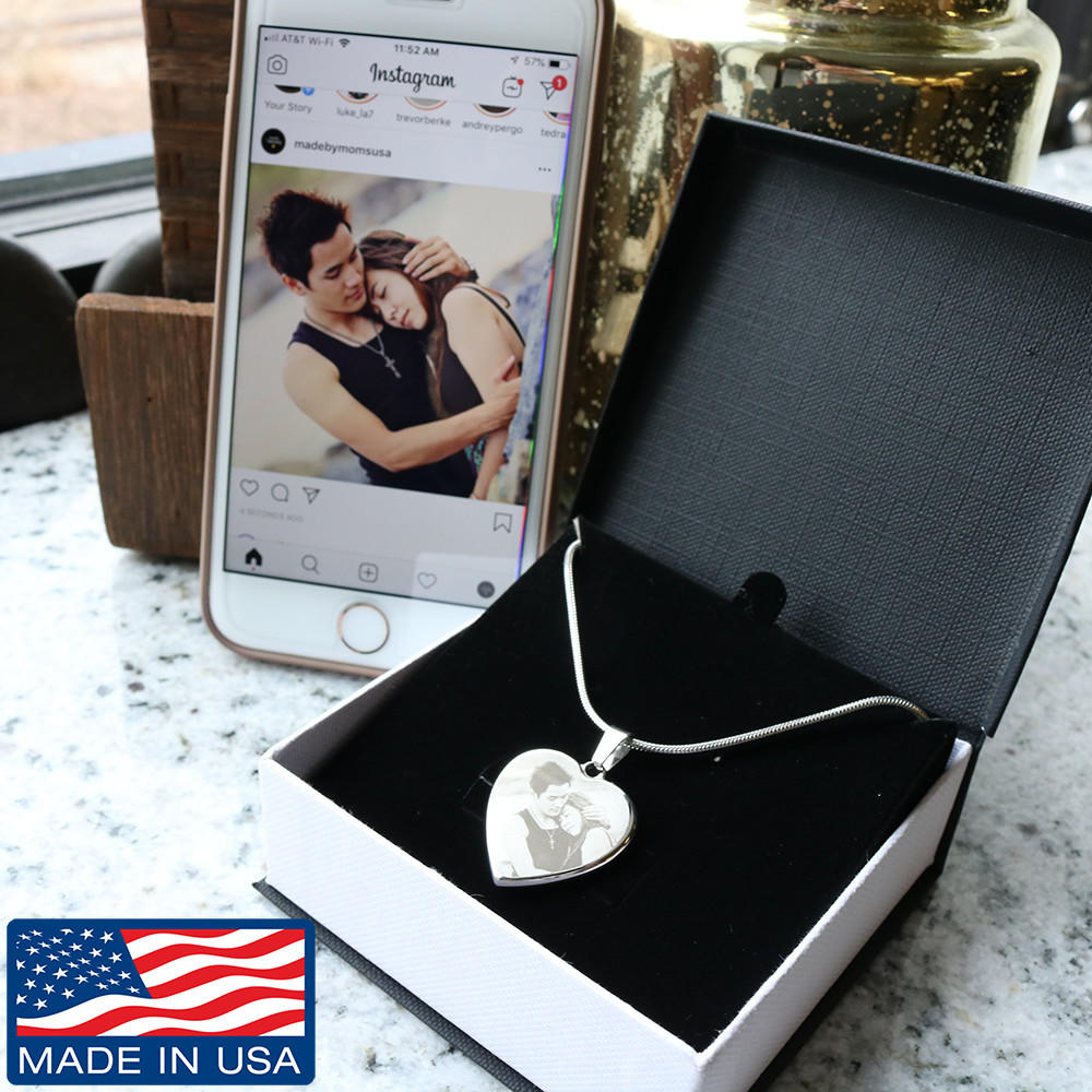 Personalized Heart Shaped Photo Charm. Madein the USA by working moms. - World Salsa Championships