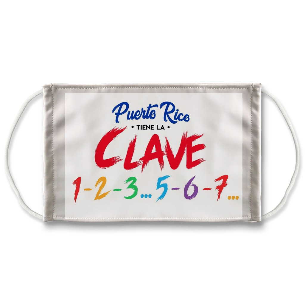 Puerto Rico Tiene La Clave Sublimation Face Mask - World Salsa Championships