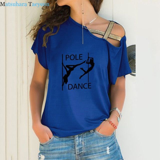 Newest Pole Dance Funny T Shirt Women's Sexy Dancer Printed T-Shirt High Quality Hipster Short Sleeve Tee Tops Tshirt Femenina - World Salsa Championships