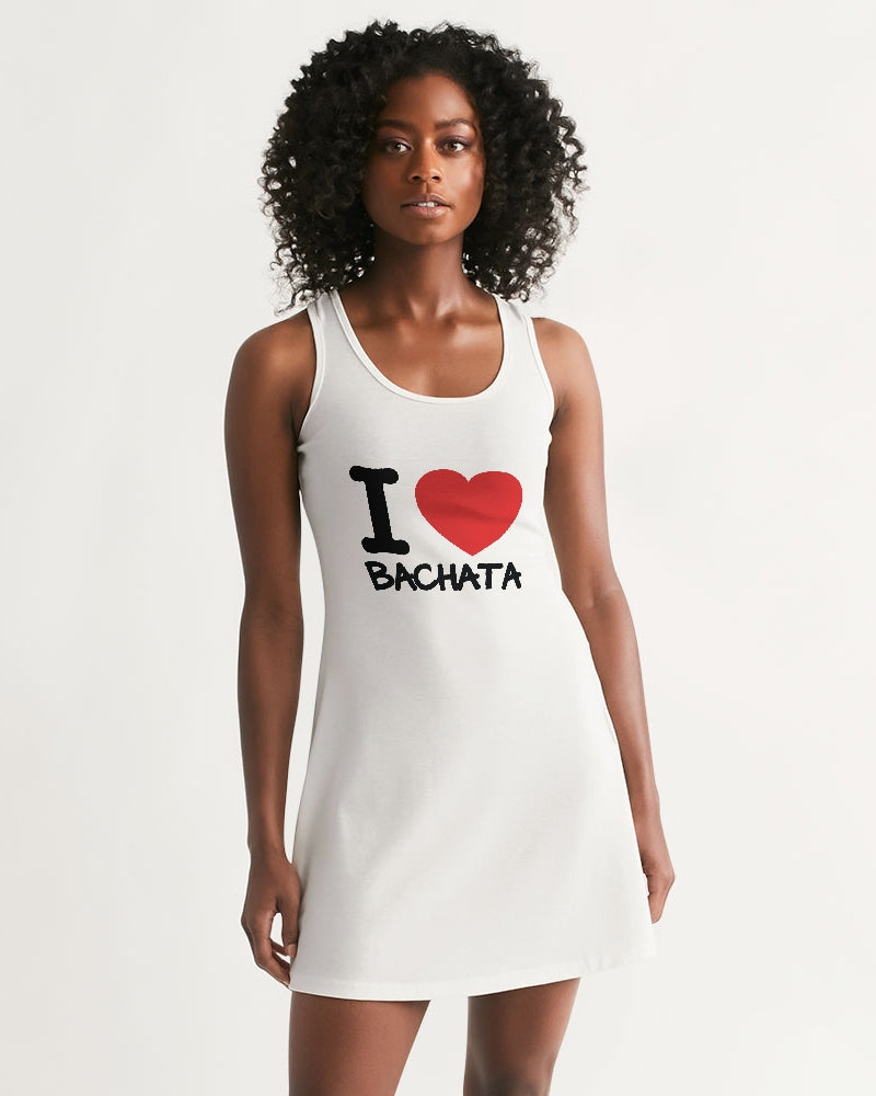 I Love Bachata Collection Women's Racerback Dress - World Salsa Championships