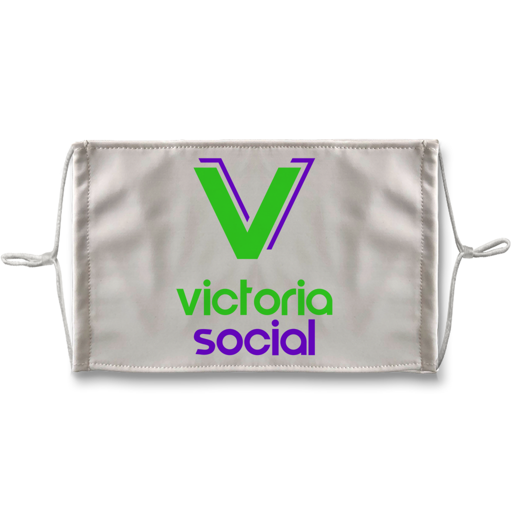 Victoria Social Sublimation Face Mask + 10 Replacement Filters - World Salsa Championships