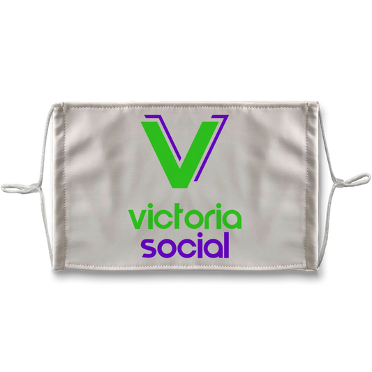 Victoria Social Sublimation Face Mask + 10 Replacement Filters - World Salsa Championships