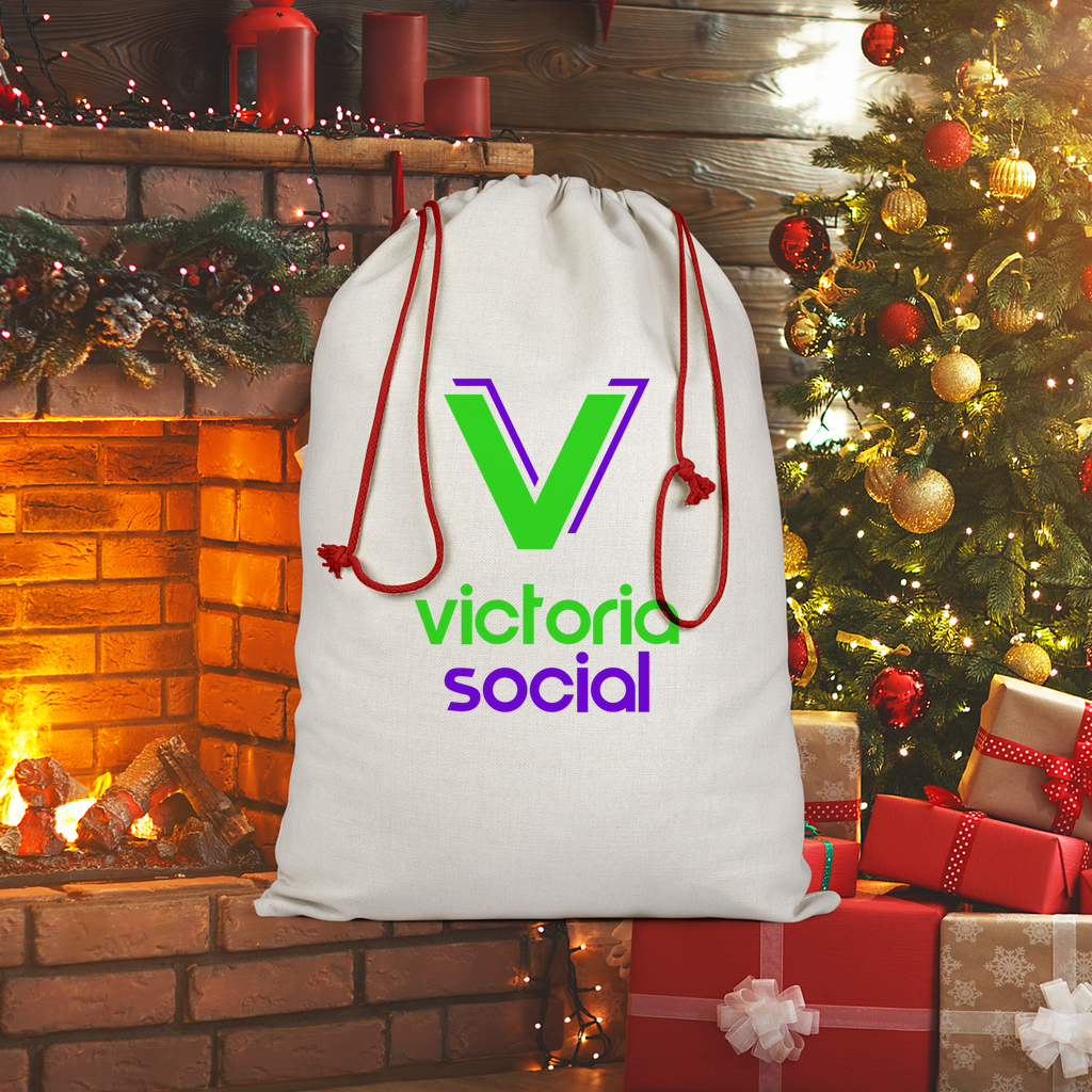 Victoria Social Sublimation Linen Drawstring Sack - World Salsa Championships