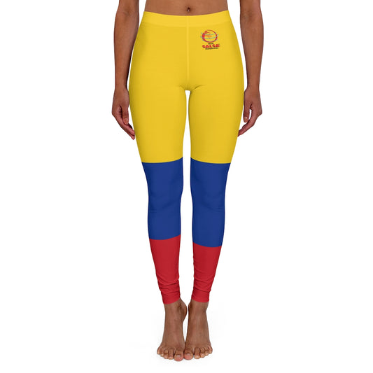 Women's Spandex Leggings with Colombia Flag
