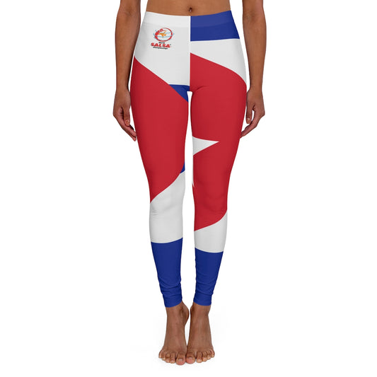Women's Spandex Leggings-Cuban Flag
