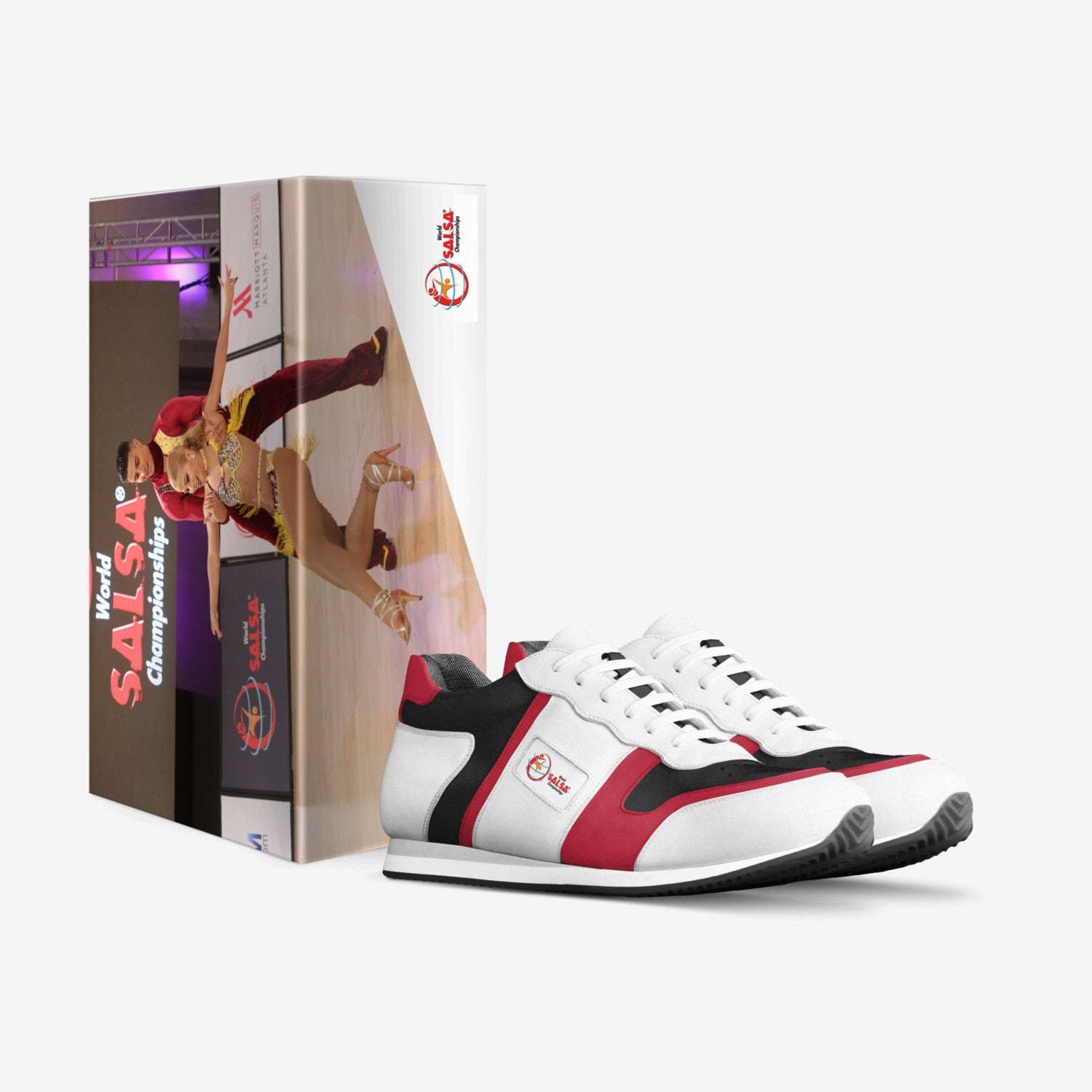 Personalized Italian Leather Sneakers with WSC Logo - World Salsa Championships
