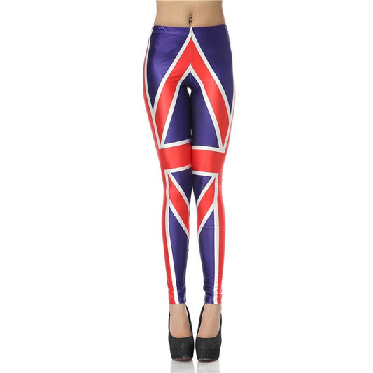 Leggings with British Flag Legings High Waist Elastic Slim Leggings Printed Women Leggings Woman Pants - World Salsa Championships