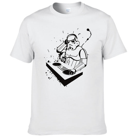 Creative design DJ Printed Star Wars T Shirt Men Women funny Tees Short Sleeve - World Salsa Championships