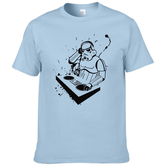 Creative design DJ Printed Star Wars T Shirt Men Women funny Tees Short Sleeve - World Salsa Championships