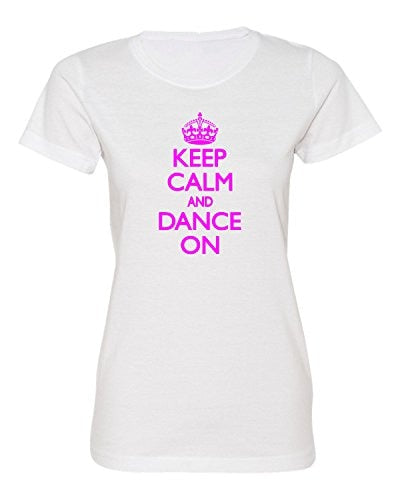 Keep Calm And Dance On Deluxe Soft Tees - World Salsa Championships