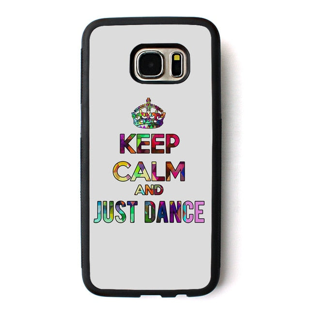 Keep Calm And Just Dance phone case for Samsung Galaxy S3 S4 S5 S6 S7 S8 S6 edge S7 edge Note 3 Note 4 Note 5 #B377 - World Salsa Championships