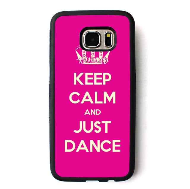 Keep Calm And Just Dance phone case for Samsung Galaxy S3 S4 S5 S6 S7 S8 S6 edge S7 edge Note 3 Note 4 Note 5 #B377 - World Salsa Championships