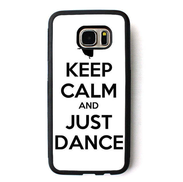 Keep Calm And Just Dance phone case for Samsung Galaxy S3 S4 S5 S6 S7 S8 S6 edge S7 edge Note 3 Note 4 Note 5 #B377 - World Salsa Championships