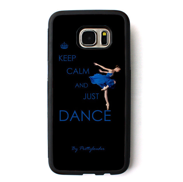 Keep Calm And Just Dance phone case for Samsung Galaxy S3 S4 S5 S6 S7 S8 S6 edge S7 edge Note 3 Note 4 Note 5 #B377 - World Salsa Championships