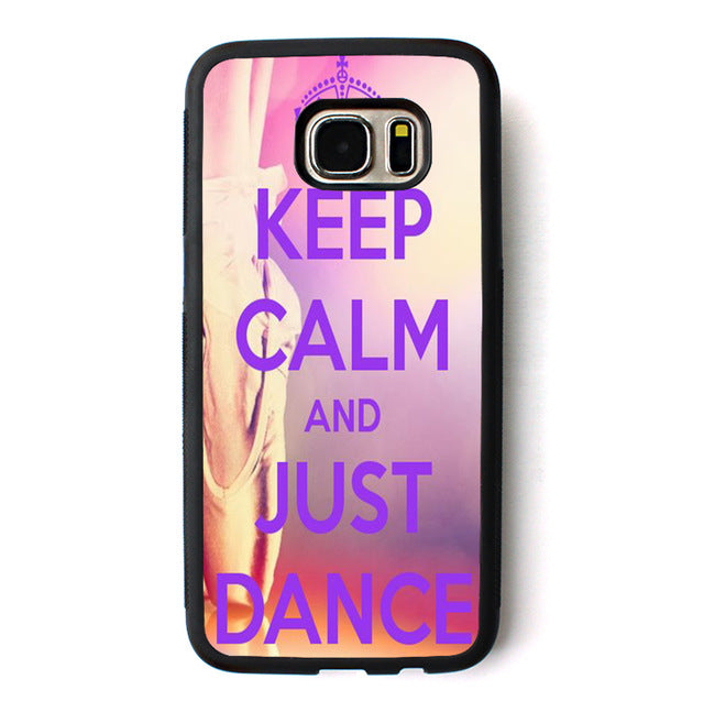 Keep Calm And Just Dance phone case for Samsung Galaxy S3 S4 S5 S6 S7 S8 S6 edge S7 edge Note 3 Note 4 Note 5 #B377 - World Salsa Championships