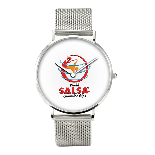 30 Meters Waterproof Quartz Bussiness Watch With Casual Stainless Steel Band - World Salsa Championships